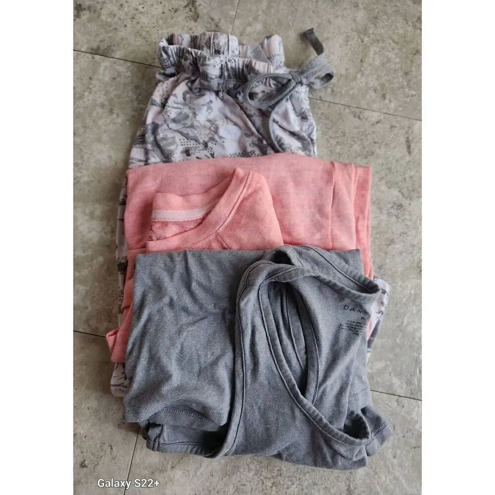 21 Danskin "Find Your Balance" 3 pc pajama set pants tank & long sleeve top Sz M